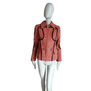 Jacke-Archiv-Werkstatt 90er / 00s Reißverschluss JC Monogramm