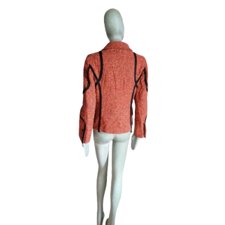 Veste archive atelier 90s/00s fermeture zip monogrammée JC