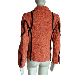 Veste archive atelier 90s/00s fermeture zip monogrammée JC