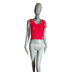 Openwork top Simultaneous 100% maagdelijke wol