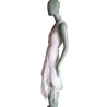 Vestido de archivo Gaetano Navarra Polvo patinado de seda rosa