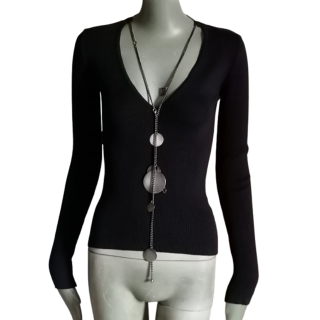 Dirk Bikkembergs Archivio - maglia a costine superiore rara indietro raro