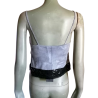 Versace Jeans per cucire - Top Y2K con paillettes nero e argento