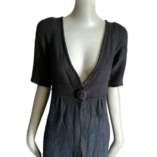 Maje Archive-Dress Black Knit Knit Deep