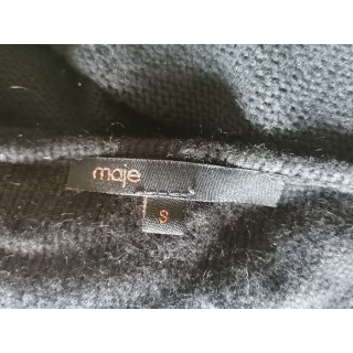 Maje Archive - Kleid schwarz Strickstricken tief