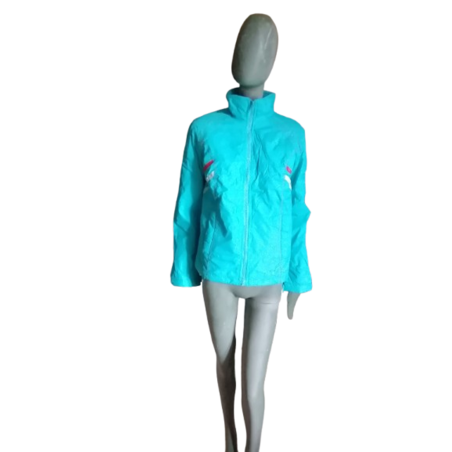 Giacca con zip turchese chiaro Dimensioni M - 50 cm petto