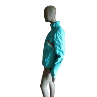 Lichte turquoise zipjack maat M - 50 cm borst