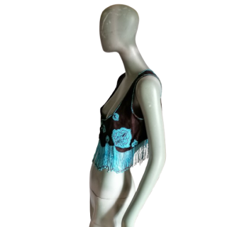 Archivio MalìParmi - Gilet perline perla