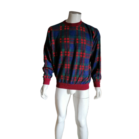 Vintage Tartan Sweat Oversize XXL 80s / 90