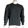 Sweater Vintage Black Archive Malha Relief