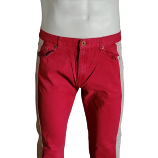 Pantalon Weber Vintage Bicolore Rose & Blanc – Y2K