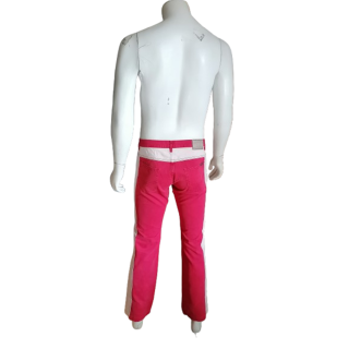 Pantalon Weber Vintage Bicolore Rose & Blanc – Y2K
