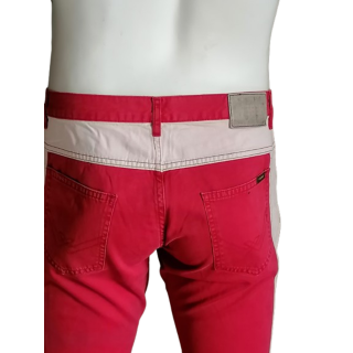 Pantaloni Weber Vintage Two-Tone Pink & White - Y2K