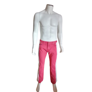 Trousers Weber Vintage Two-tone pink & white - y2k