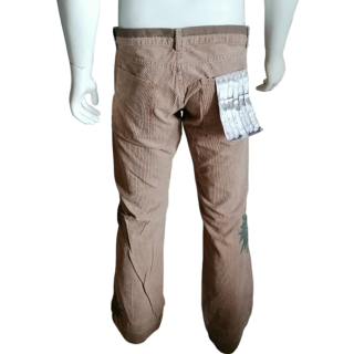 Pantalones Weber ITALIA 2000S - algodón bordado floral - peso muerto