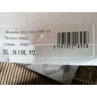 Calças Weber Itália 2000 - algodão bordado floral - Deadstock