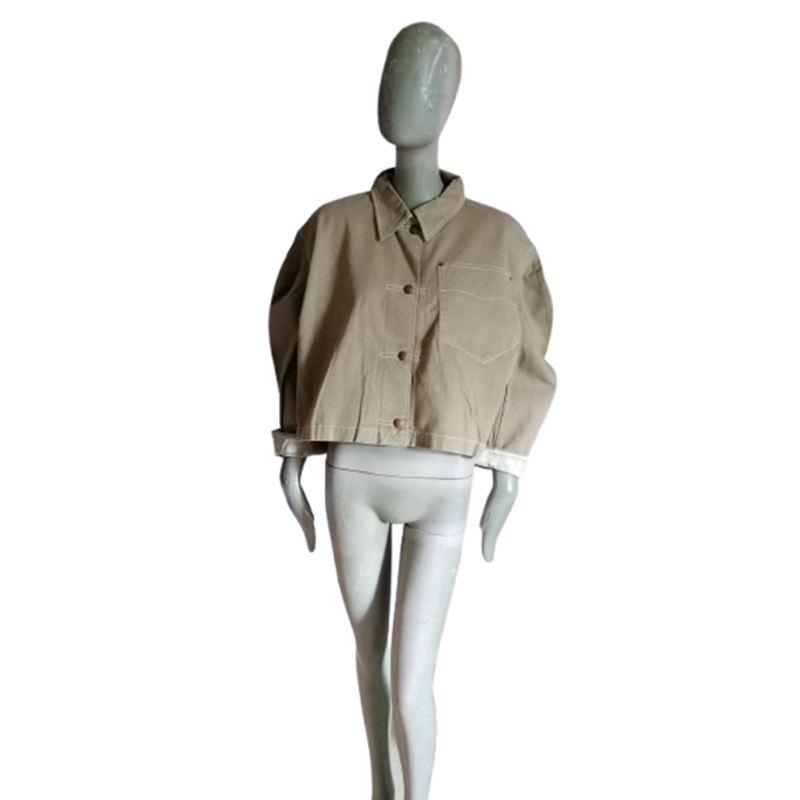 MIU Miu Archivo Workswear 100% algodón hecho en chaqueta de Italia