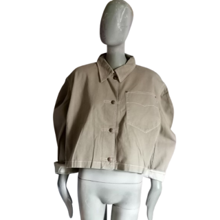 Miu Miu Archive Workwear 100% Cotton Made In Italy Jacket