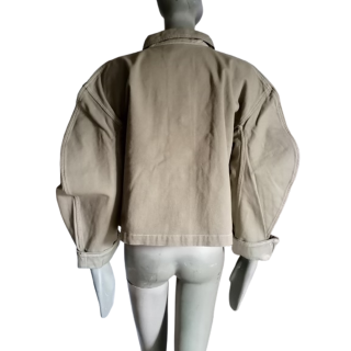 MIU Miu Archiv Workwear 100% Baumwolle in Italien Jacke