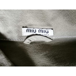 Miu Miu Archive Workwear 100% Cotton Made In Italy Jacket