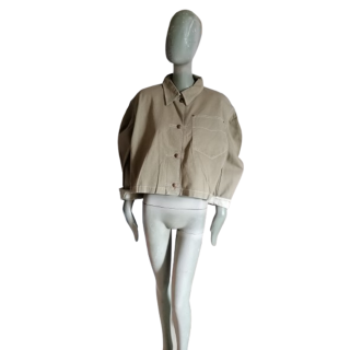 MIU Miu Archivo Workswear 100% algodón hecho en chaqueta de Italia