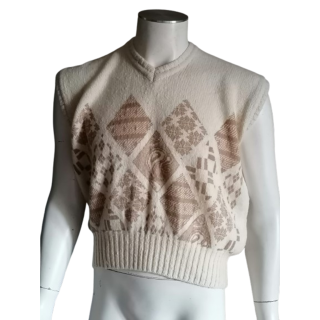 Suéter de manga vintage I Maschi Wool & CashMere Hecho en Italia
