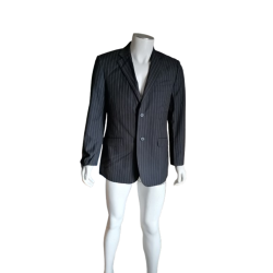 Giacca Giacomo Blazer vintage Strisce da tennis grigio scuro