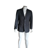 Vintage Giacomo Blazer Jacket Dark Gray Tennis Stripes