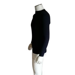 Vintage Pitti Made in Italy Navy Blue Ripped Mesh