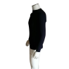 Vintage Pitti Made in Italy Navy Blue Ripped Mesh