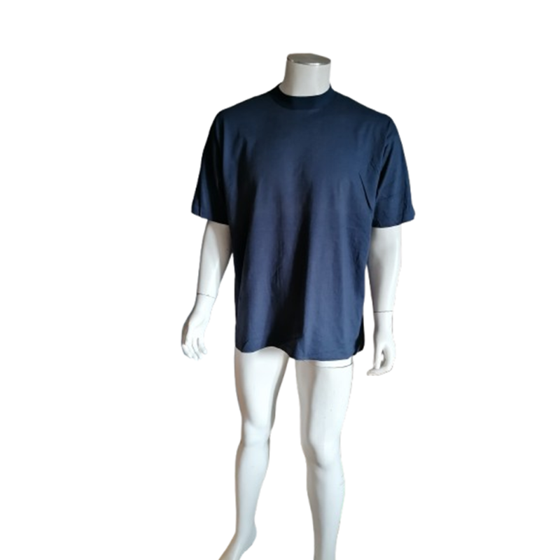T-Shirt Vintage Bleu Marine XXL Oversize 100% Coton Années 2000