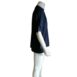T-Shirt Vintage Bleu Marine XXL Oversize 100% Coton Années 2000