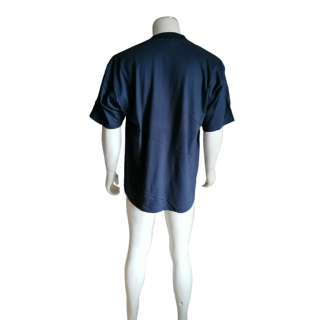 T-Shirt Vintage Bleu Marine XXL Oversize 100% Coton Années 2000