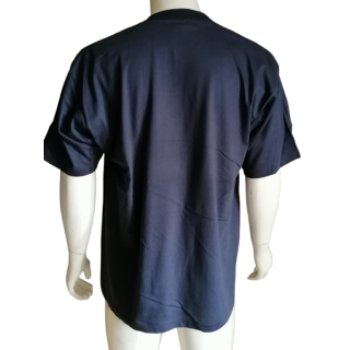 T-Shirt Vintage Bleu Marine XXL Oversize 100% Coton Années 2000