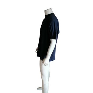 T-Shirt Vintage Bleu Marine XXL Oversize 100% Coton Années 2000