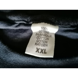T-Shirt Vintage Bleu Marine XXL Oversize 100% Coton Années 2000