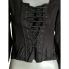Axt Archiv Korsett Top Schwarz Deadstock in Italien hergestellt