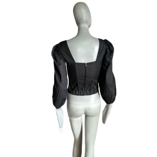 Axt Archiv Korsett Top Schwarz Deadstock in Italien hergestellt