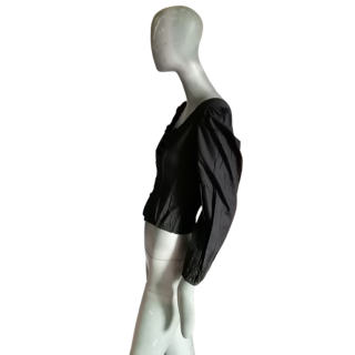 Axt Archiv Korsett Top Schwarz Deadstock in Italien hergestellt