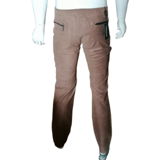 Dirk Bikkembergs Archive – Pantalon cuir suédé Made in Italy