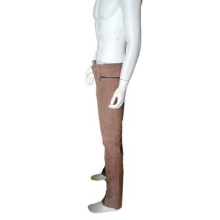 Dirk Bikkembergs Archivio - Pantaloni in pelle scamosciata Made in Italy