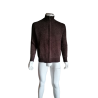 Red Pepper Zipped vest ribbed mesh wool