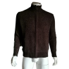 Red Pepper Zipped vest ribbed mesh wool