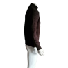 Red Pepper Zipped vest ribbed mesh wool