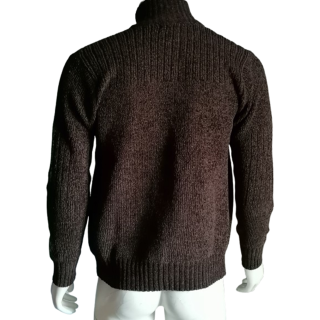 Red Pepper Reißverschluss Weste Ribbed Maesh Wolle