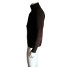 Red Pepper Zipped vest ribbed mesh wool