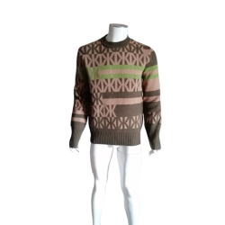 Vintage geometrische jacquard trui M / L zonder merk