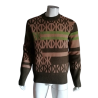 Vintage geometric jacquard sweater M / L without brand