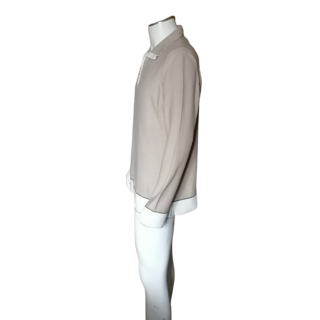 Cerruti Jeans Vintage 100% katoen half-rits trui beige