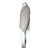 Cerruti Jeans Vintage 100% cotton half-zip sweater beige